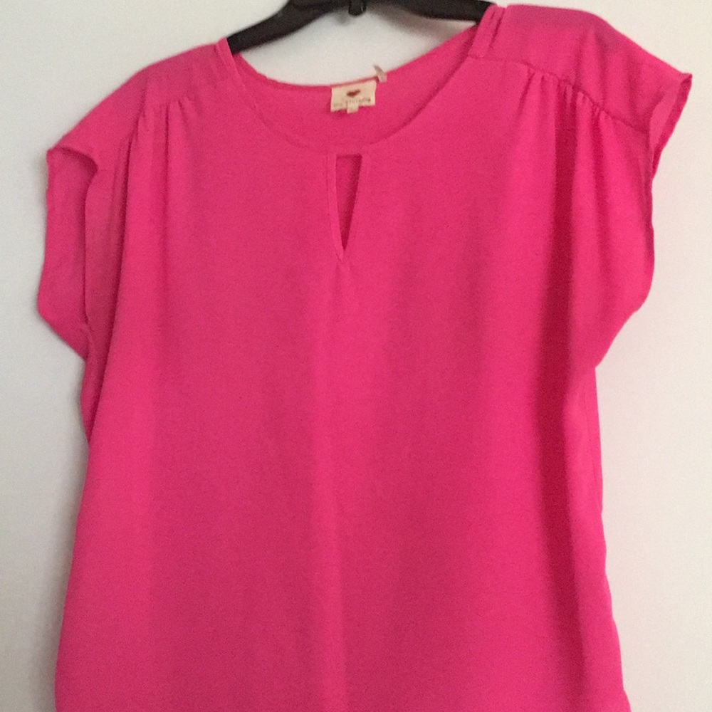 Hit pink blouse
